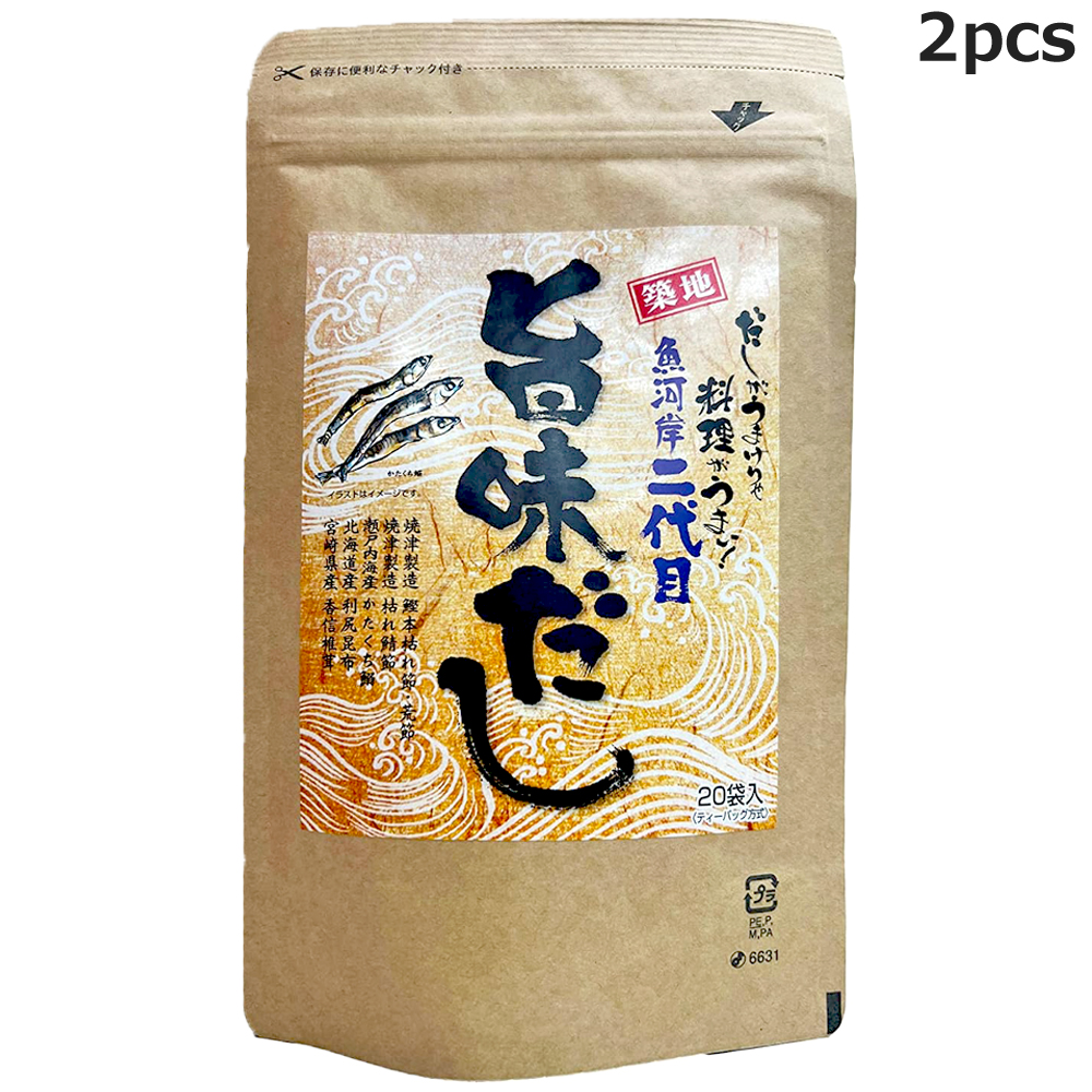 2 packs, 40 pieces each, Umami Dashi, Dashi Pack, Granulated Dashi, Miso Soup, Seasoning, Retort, Instant, Stock, Food for Storage ms-0017