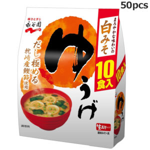 50-pack Nagatanien Yuuge Fresh Type Miso Soup Retort  Ready-Made Stockpile Stock Food ms-0005